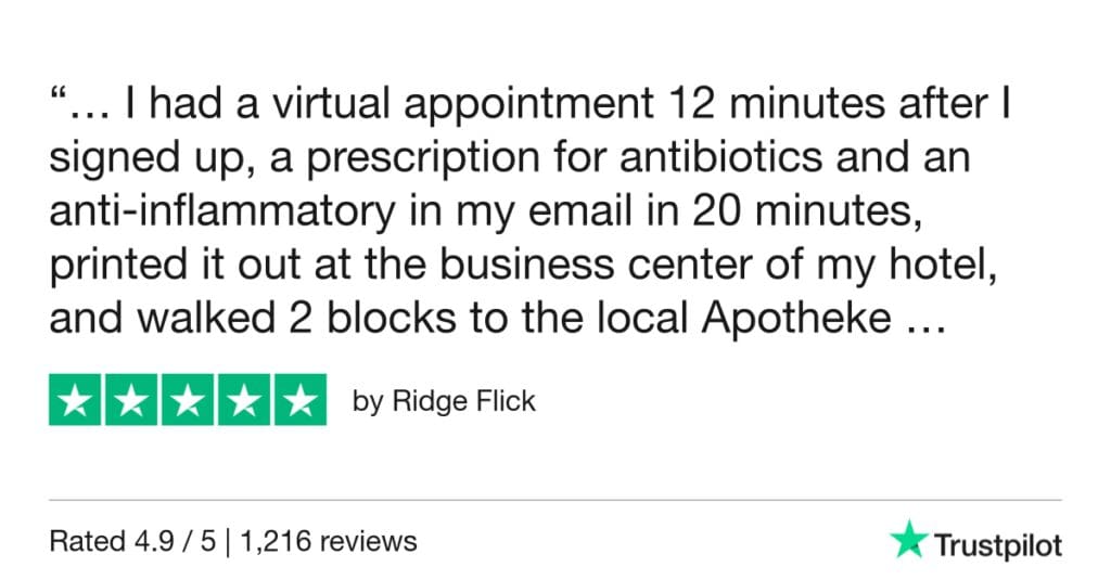 5-Star Trustpilot Review: Quick Online Doctor Prescription For Acne Treatment In Bremen