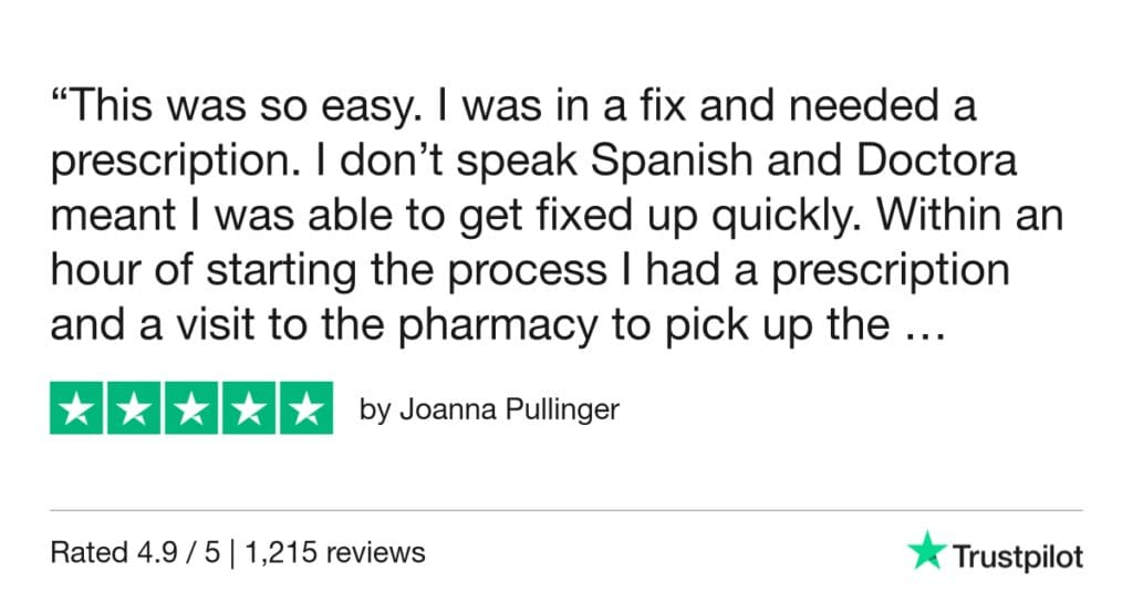 5-Star Trustpilot Review: Quick Online Doctor Prescription For Bacterial Vaginosis Treatment In Ibiza