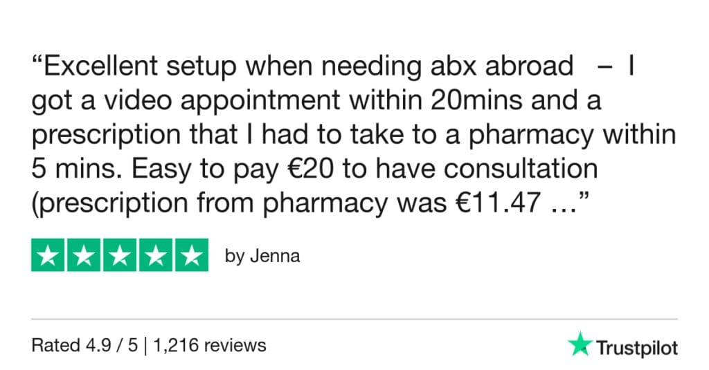 5-Star Trustpilot Review: Quick Online Doctor Prescription For Bacterial Vaginosis Treatment In Milan