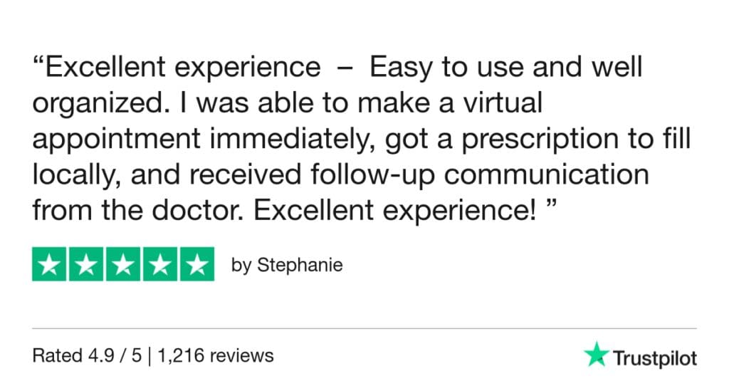 5-Star Trustpilot Review: Quick Online Doctor Prescription For Diarrhea Treatment In Menorca