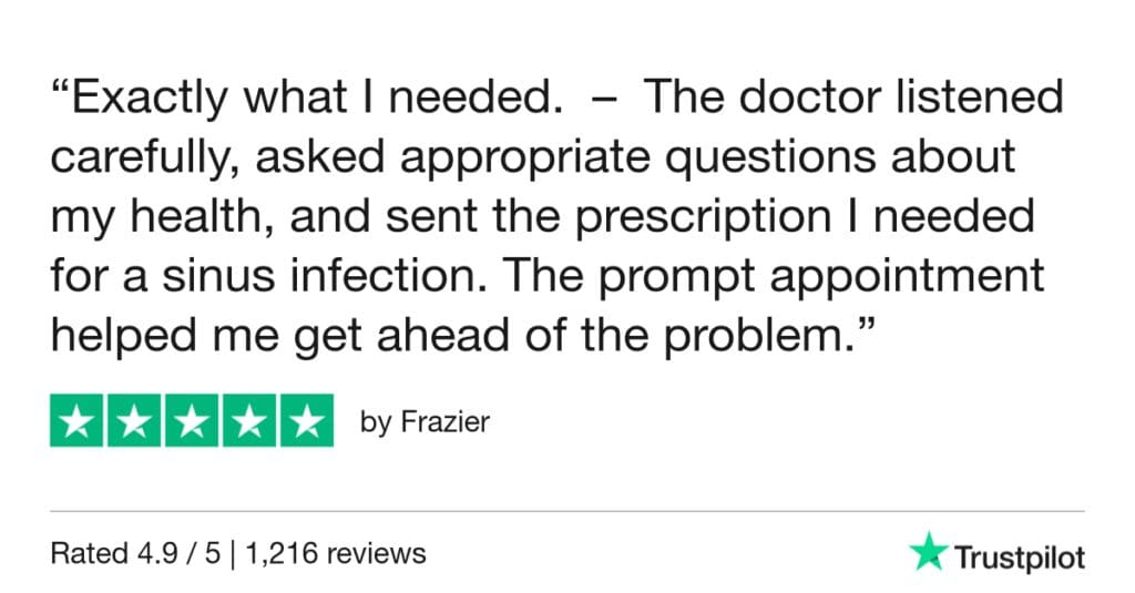 5-Star Trustpilot Review: Quick Online Doctor Prescription For Sinus Infection Treatment In Cannes