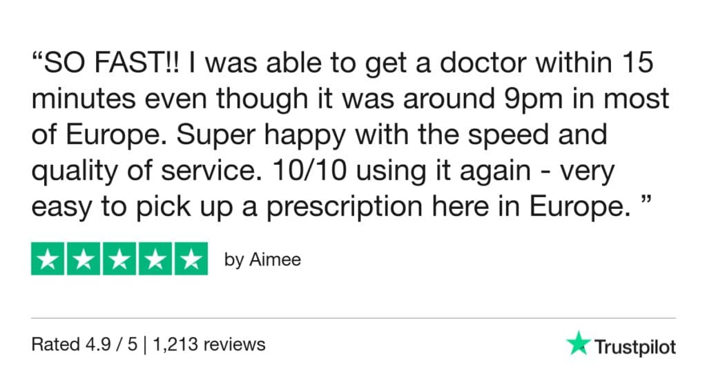 5-Star Trustpilot Review: Quick Online Doctor Prescription For Sore Throat Treatment In Biarritz