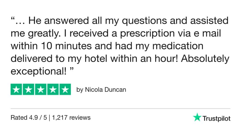 5-Star Trustpilot Review: Quick Online Doctor Prescription For Sore Throat Treatment In Catania
