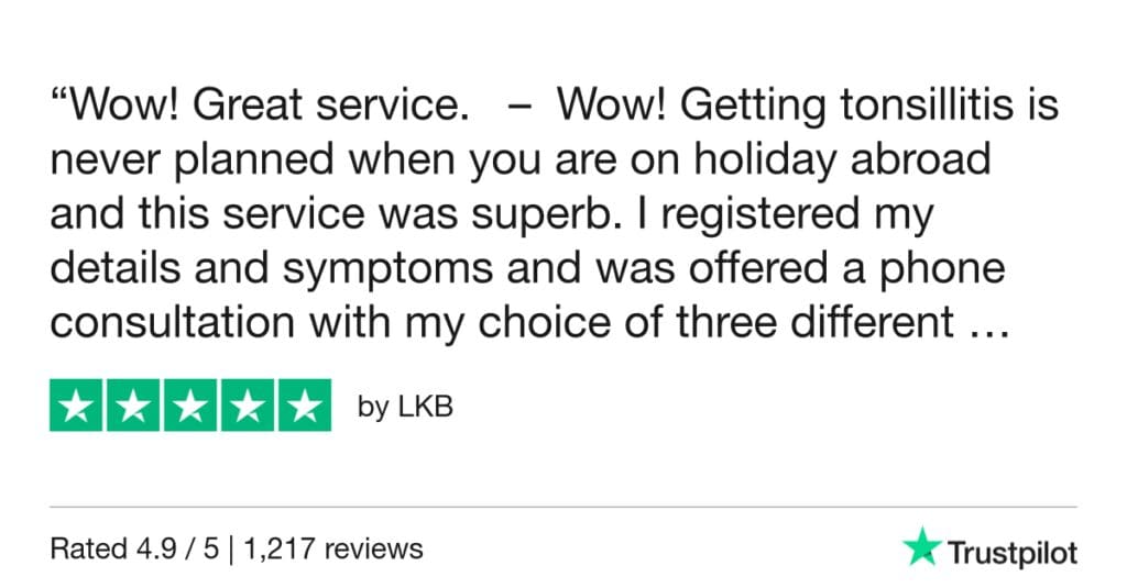 5-Star Trustpilot Review: Quick Online Doctor Prescription For Sore Throat Treatment In Montpellier