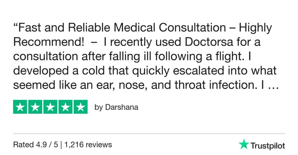 5-Star Trustpilot Review: Quick Online Doctor Prescription For Sore Throat Treatment In Venice