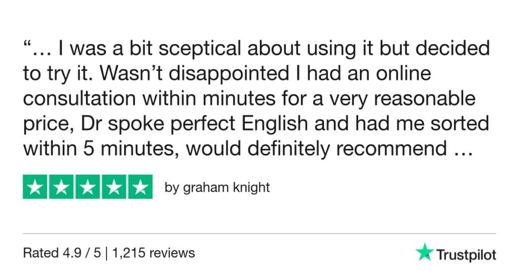 5-Star Trustpilot Review: Quick Online Doctor Prescription For Sore Throat Treatment In Zaragoza