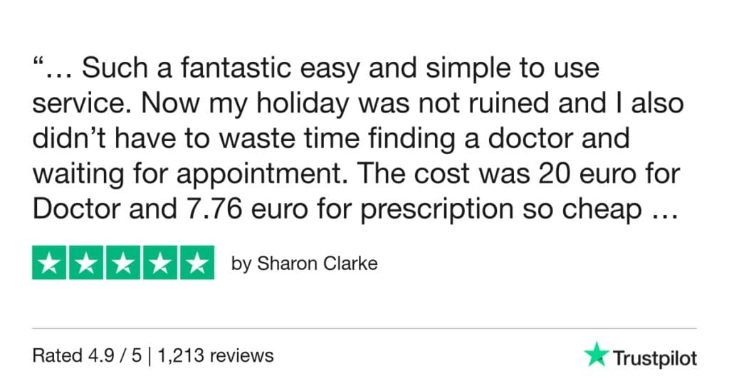 5-Star Trustpilot Review: Quick Online Doctor Prescription For Swimmers Ear Treatment In Lanzarote