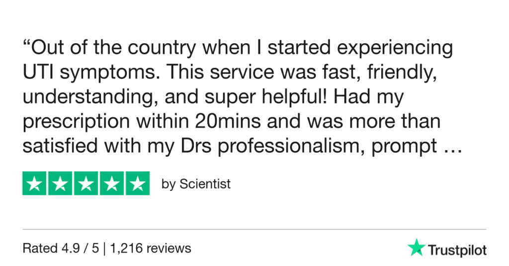 5-Star Trustpilot Review: Quick Online Doctor Prescription For Urinary Tract Infection Treatment In Pisa