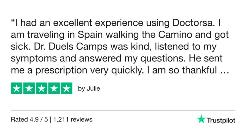 5-Star Trustpilot Review: Quick Online Doctor Prescription For Urinary Tract Infection Treatment In Zaragoza
