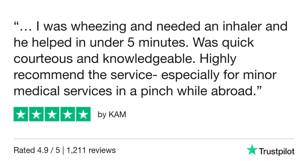 5-Star Trustpilot Review: Quick Online Doctor Prescription For Asthma Treatment In Porto