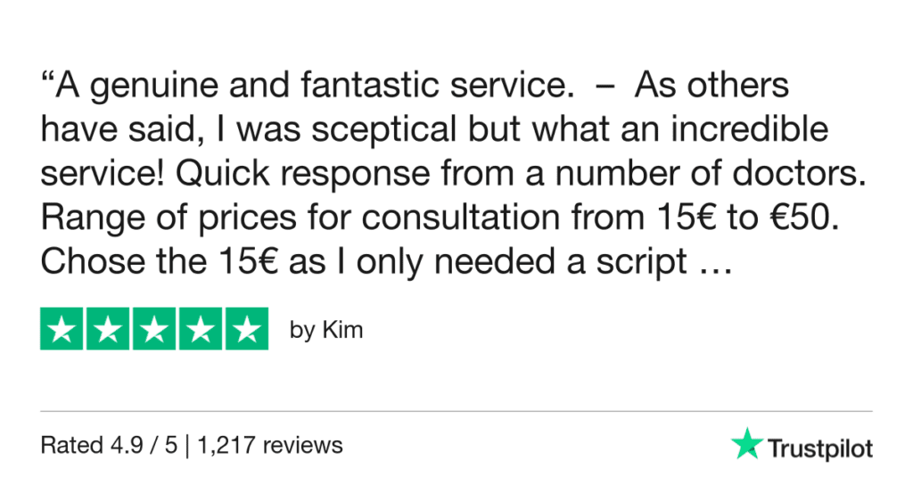 5-Star Trustpilot Review: Quick Online Doctor Prescription For Bacterial Vaginosis Treatment In Faro