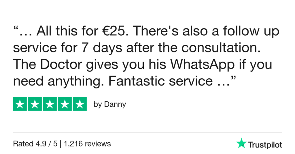 5-Star Trustpilot Review: Quick Online Doctor Prescription For Cellulitis Treatment In Alicante