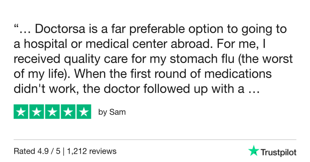 5-Star Trustpilot Review: Quick Online Doctor Prescription For Diarrhea Treatment In Mexico City