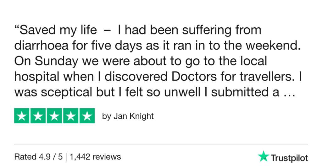 5-Star Trustpilot Review: Quick Online Doctor Prescription For Diarrhea Treatment In Tulum