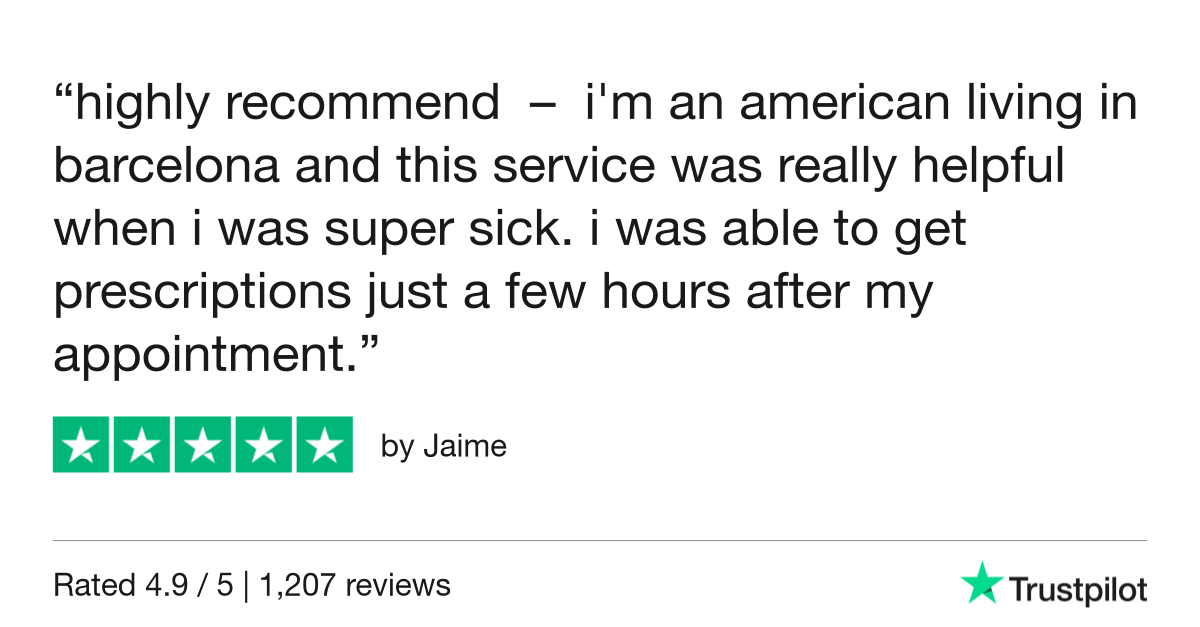 5-star Trustpilot Review: Find a Doctor Near Me in Barcelona
