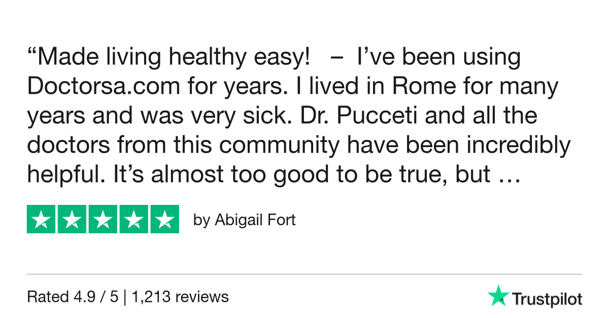 5-star Trustpilot Review: Find a Doctor Near Me in Roma