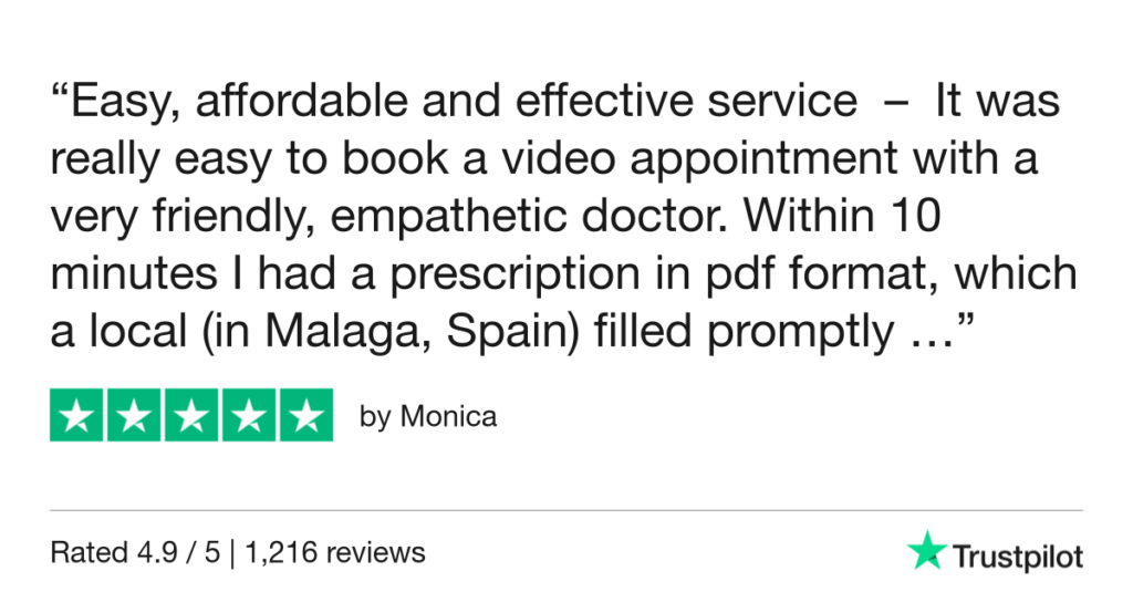 5-Star Trustpilot Review: Quick Online Doctor Prescription For Ear Infection Treatment In Malaga