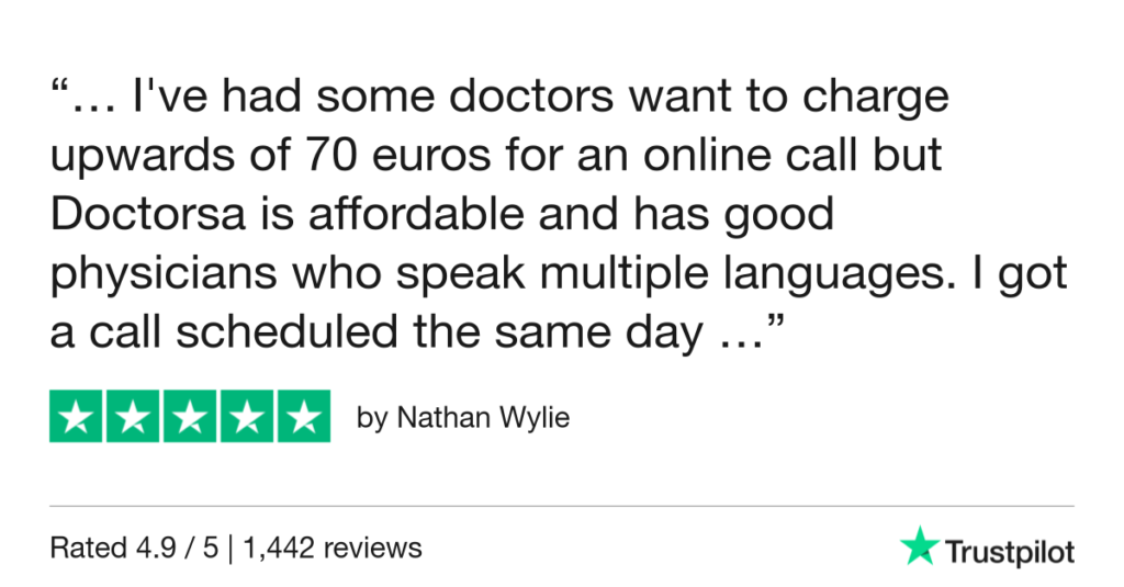5-Star Trustpilot Review: Quick Online Doctor Prescription For Insect Bite Treatment In Alicante