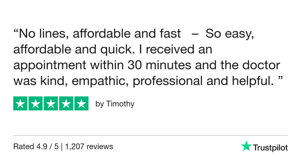 5-Star Trustpilot Review: Quick Online Doctor Prescription For Insect Bite Treatment In Bilbao