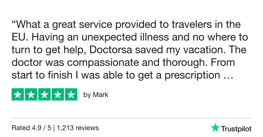 5-Star Trustpilot Review: Quick Online Doctor Prescription For Insect Bite Treatment In Dresden