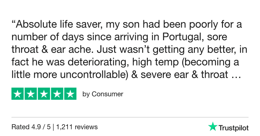 5-Star Trustpilot Review: Quick Online Doctor Prescription For Sore Throat Treatment In Lisbon
