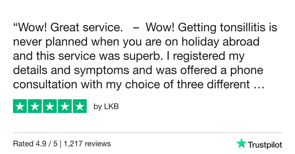 5-Star Trustpilot Review: Quick Online Doctor Prescription For Strep Throat Treatment In Krakow