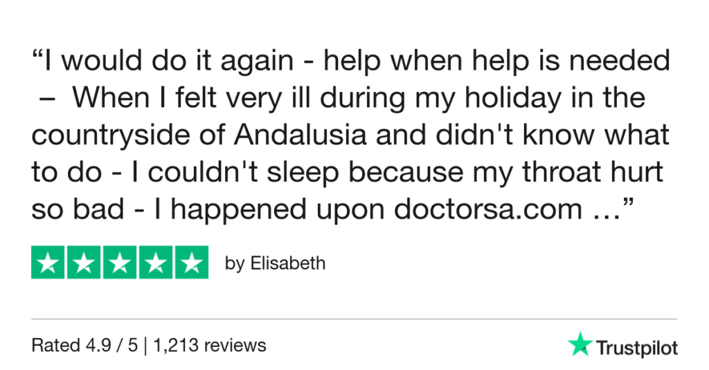 5-Star Trustpilot Review: Quick Online Doctor Prescription For Strep Throat Treatment In Malaga