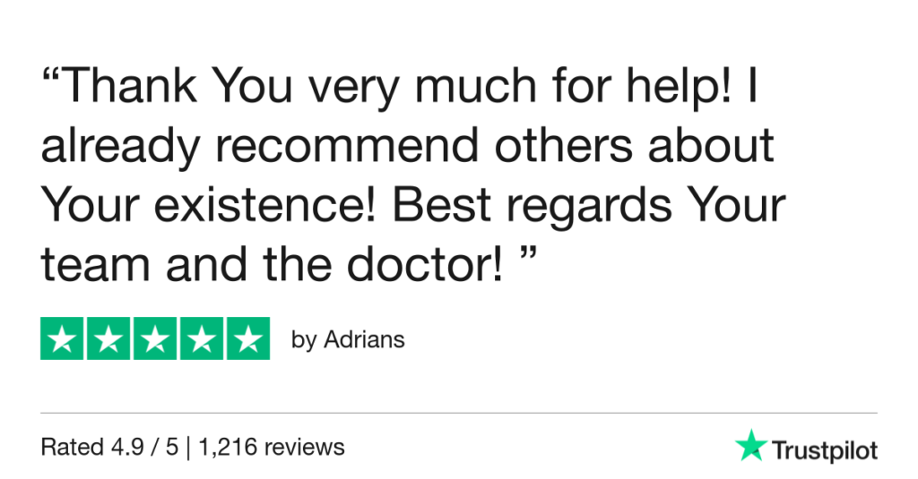 5-Star Trustpilot Review: Quick Online Doctor Prescription For Strep Throat Treatment In Palma
