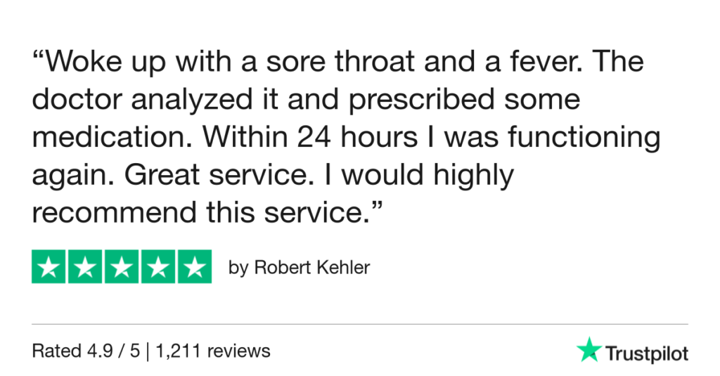 5-Star Trustpilot Review: Quick Online Doctor Prescription For Strep Throat Treatment In Tijuana