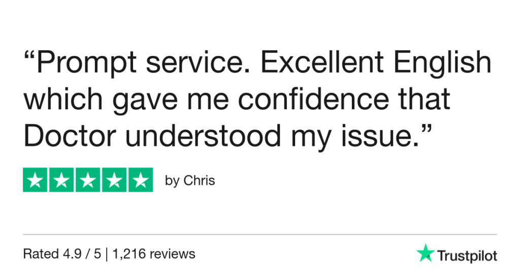5-Star Trustpilot Review: Quick Online Doctor Prescription For Tick Bite Treatment In Playa Del Carmen
