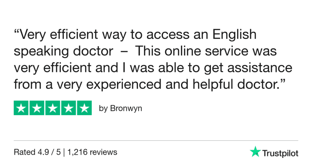 5-Star Trustpilot Review: Quick Online Doctor Prescription For Yeast Infection Treatment In Algarve