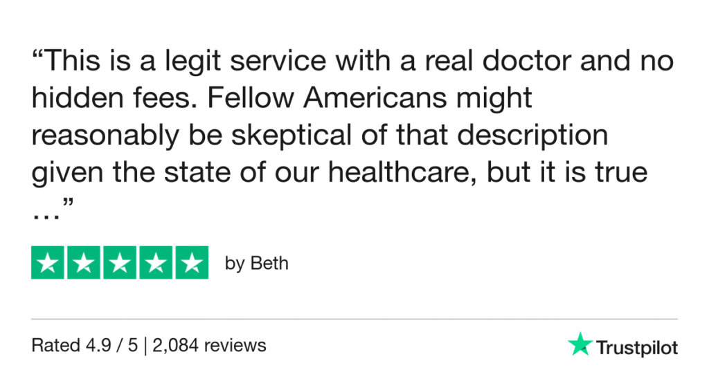 5-star Trustpilot Review: Quick Online Doctor Prescription in Eger