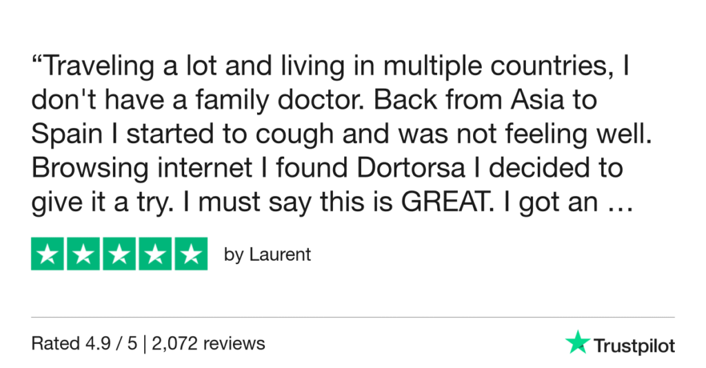 5-star Trustpilot Review: Quick Online Doctor Prescription in Gran Canaria