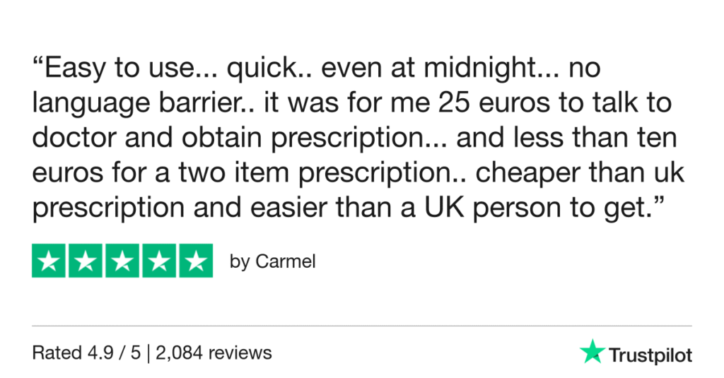 5-star Trustpilot Review: Quick Online Doctor Prescription in Szeged