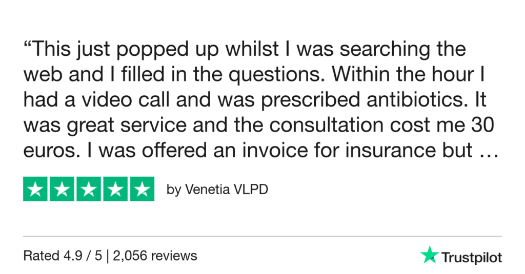 5-Star Trustpilot Review: Quick Online Doctor Prescription For Cellulitis Treatment In Bali