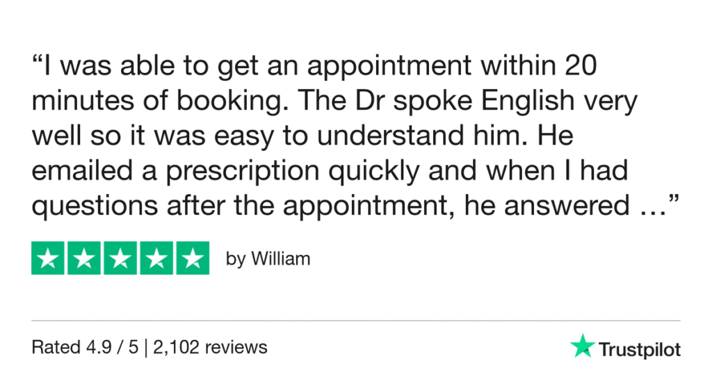 5-Star Trustpilot Review: Quick Online Doctor Prescription For Diarrhea Treatment In Hvar